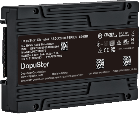 DapuStor Xlenstor2 NVMe SSD Enterprise X2900P front30