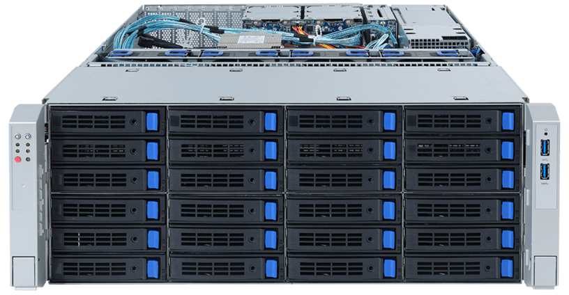 Gigabyte S452-Z30 4U Storage Server 42-bay front