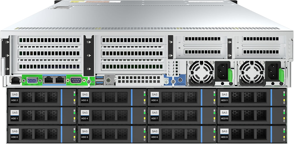 Gooxi SR401 D36RE 4U Storage Server 36 bay rear