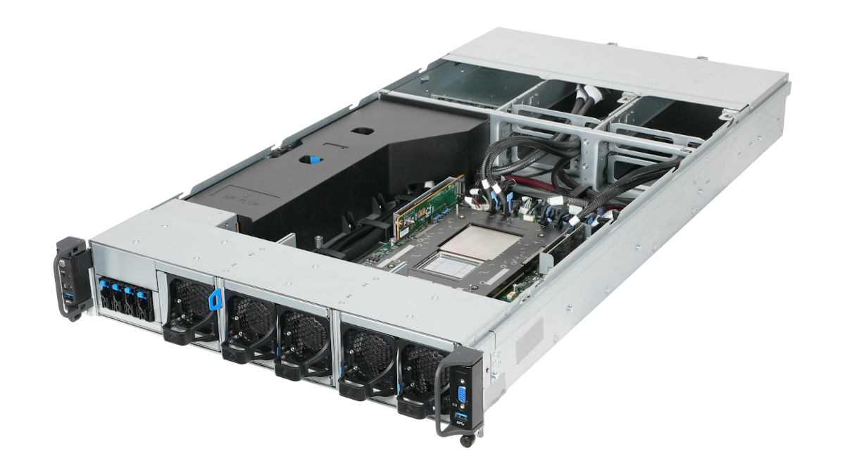 QCT S74G-2U Front 45 open